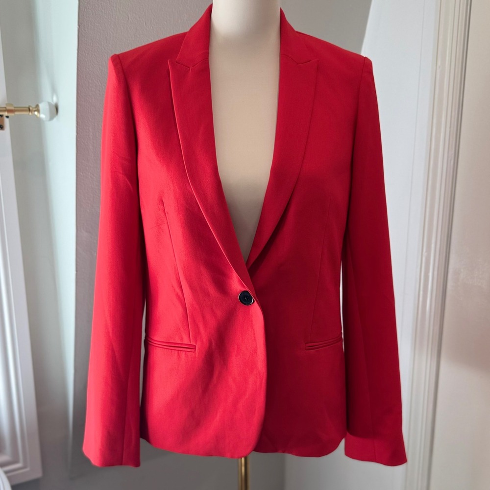 NWT Zadig & Voltaire Vedy Strass Aqua Red Blazer Rhinestone Skull | Size 38 (6)